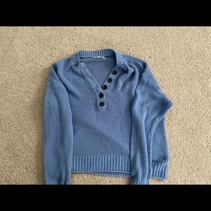 american eagle cropped sweater